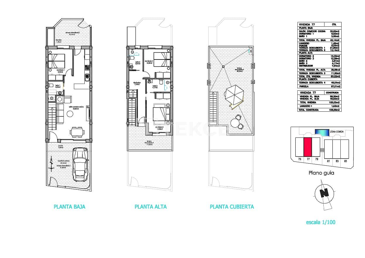 Chalet de 4 habitaciones en Pilar de la Horadada en venta con piscina - 370.000 € (Ref: 9919186)