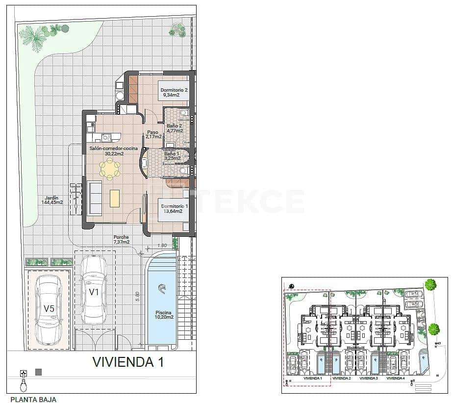 2 bedroom Flat for sale in Pilar de la Horadada with pool - € 275,000 (Ref: 9928613)