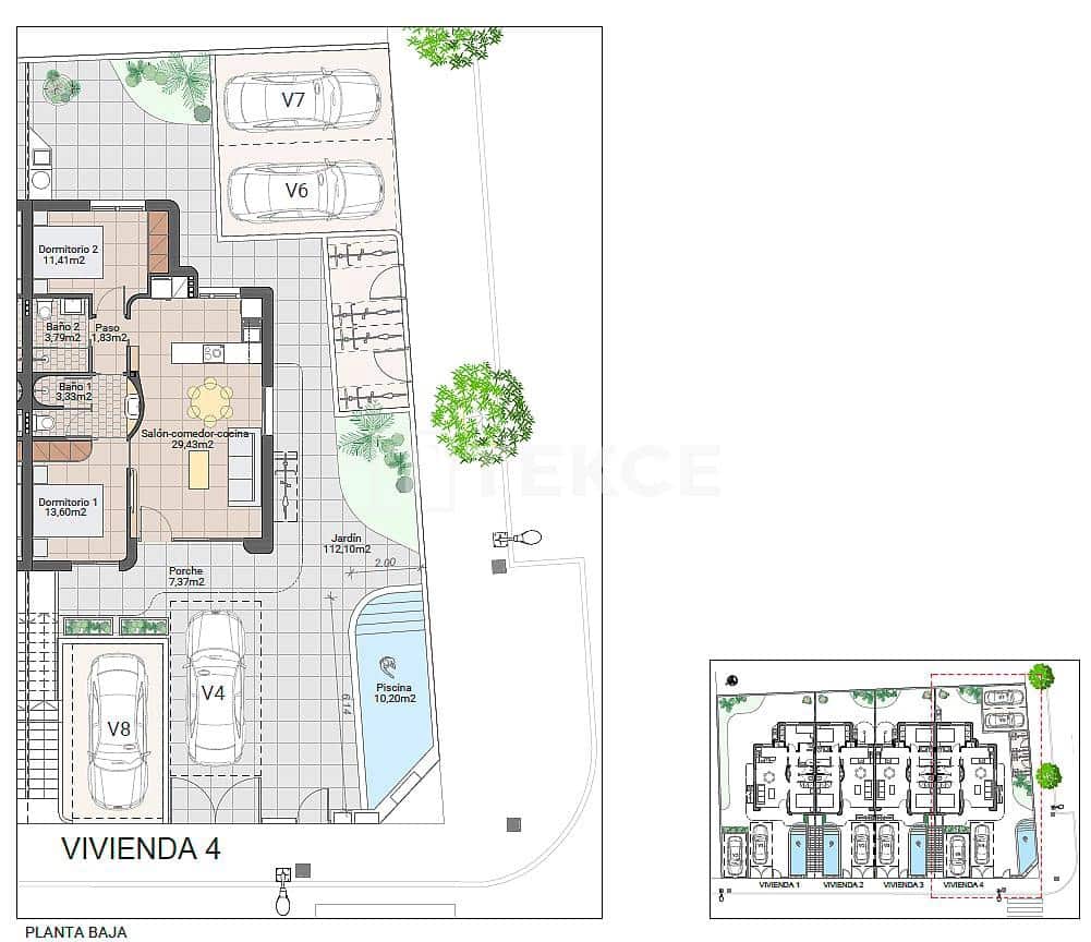 2 bedroom Flat for sale in Pilar de la Horadada with pool - € 275,000 (Ref: 9928613)