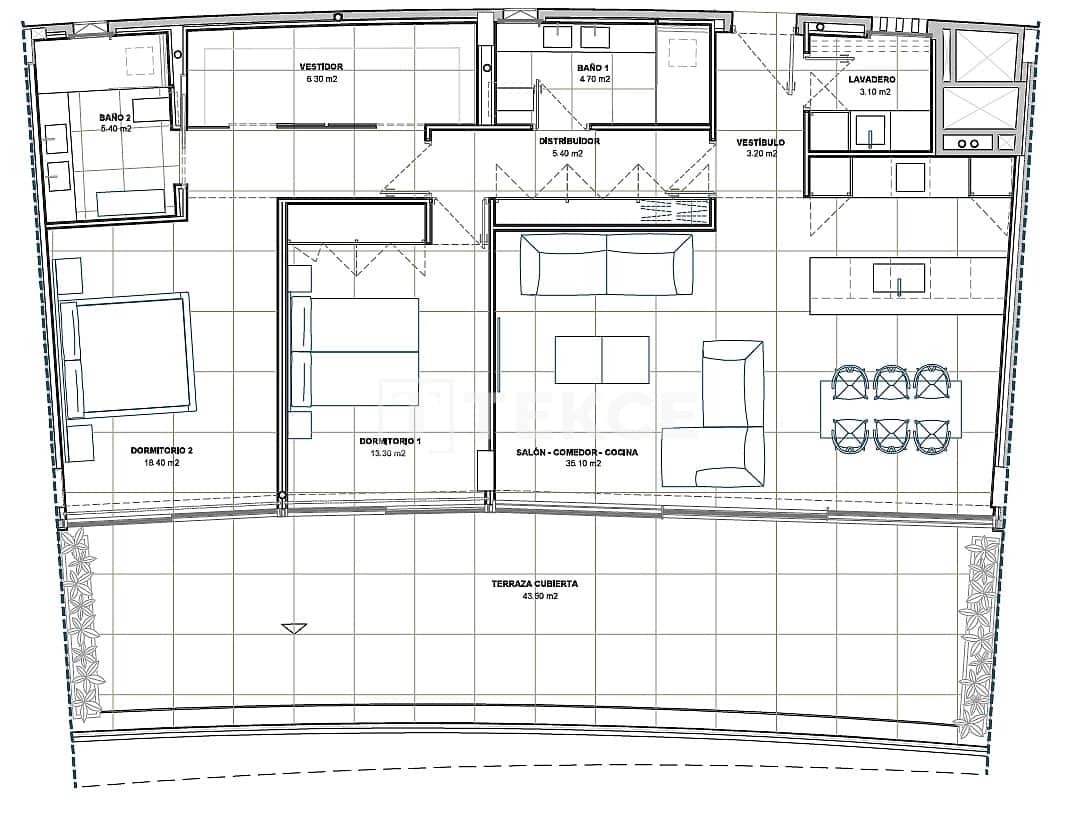 2 soveværelse Lejlighed til salg i Fuengirola med swimmingpool - € 885.000 (Ref: 9937410)