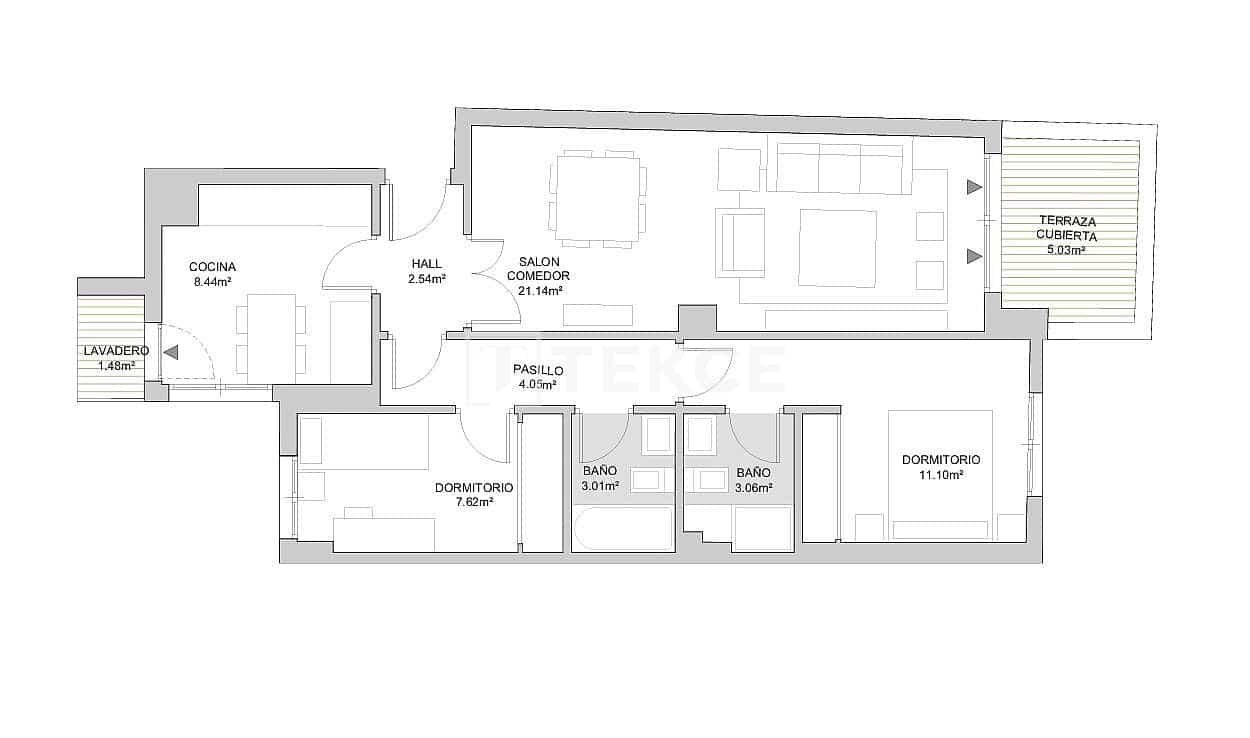 2 soveværelse Lejlighed til salg i Las Lagunas de Mijas med swimmingpool - € 320.000 (Ref: 9950871)