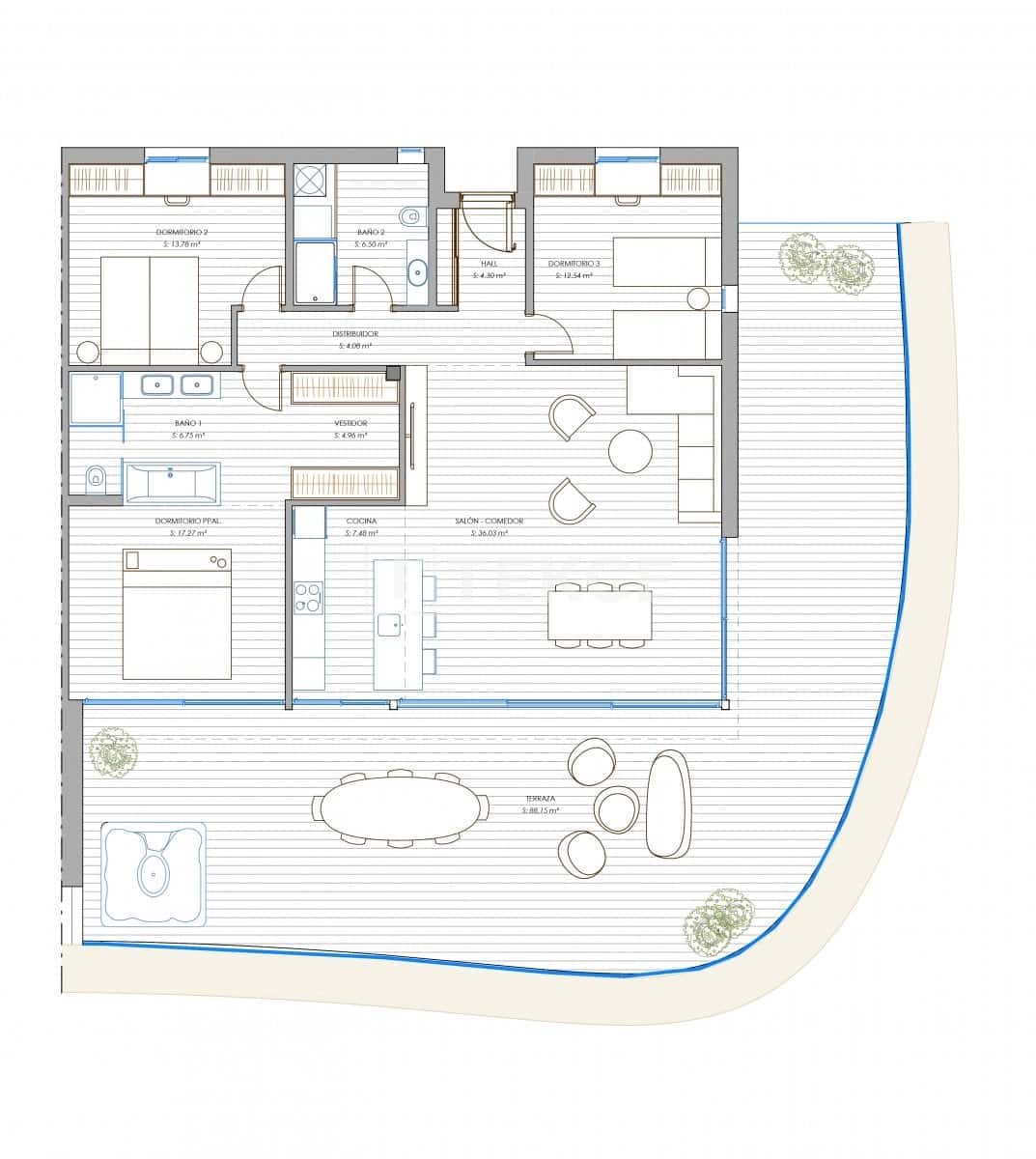 3 sovrum Lägenhet till salu i Fuengirola med pool - 795 000 € (Ref: 9958949)