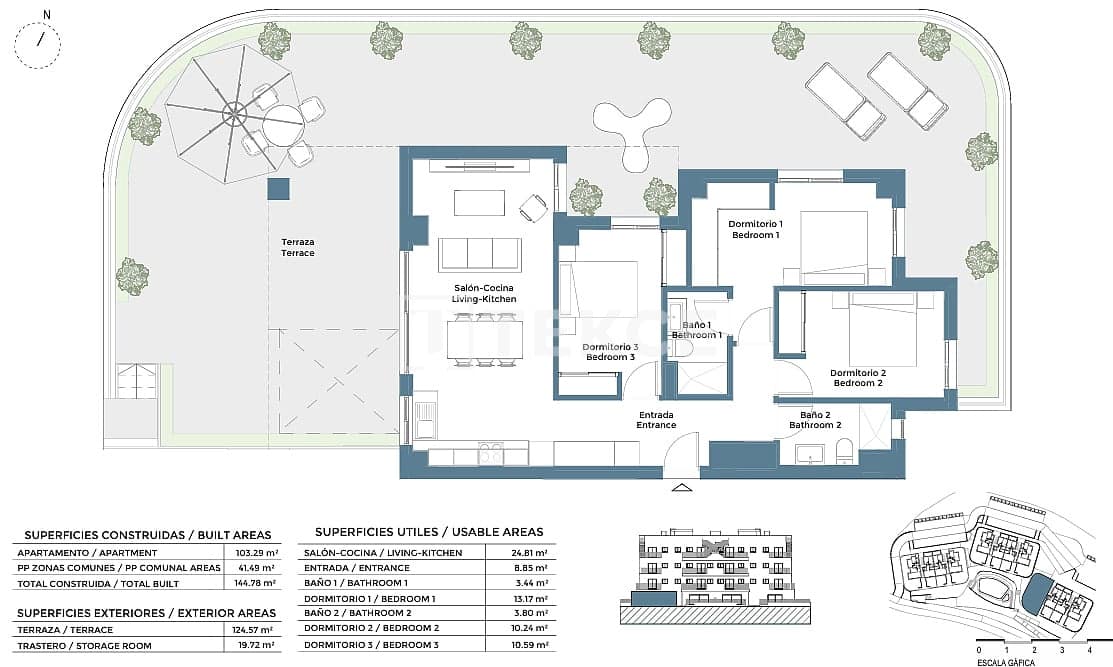 2 soverom Leilighet til salgs i Corvera med svømmebasseng - € 299 000 (Ref: 9961825)