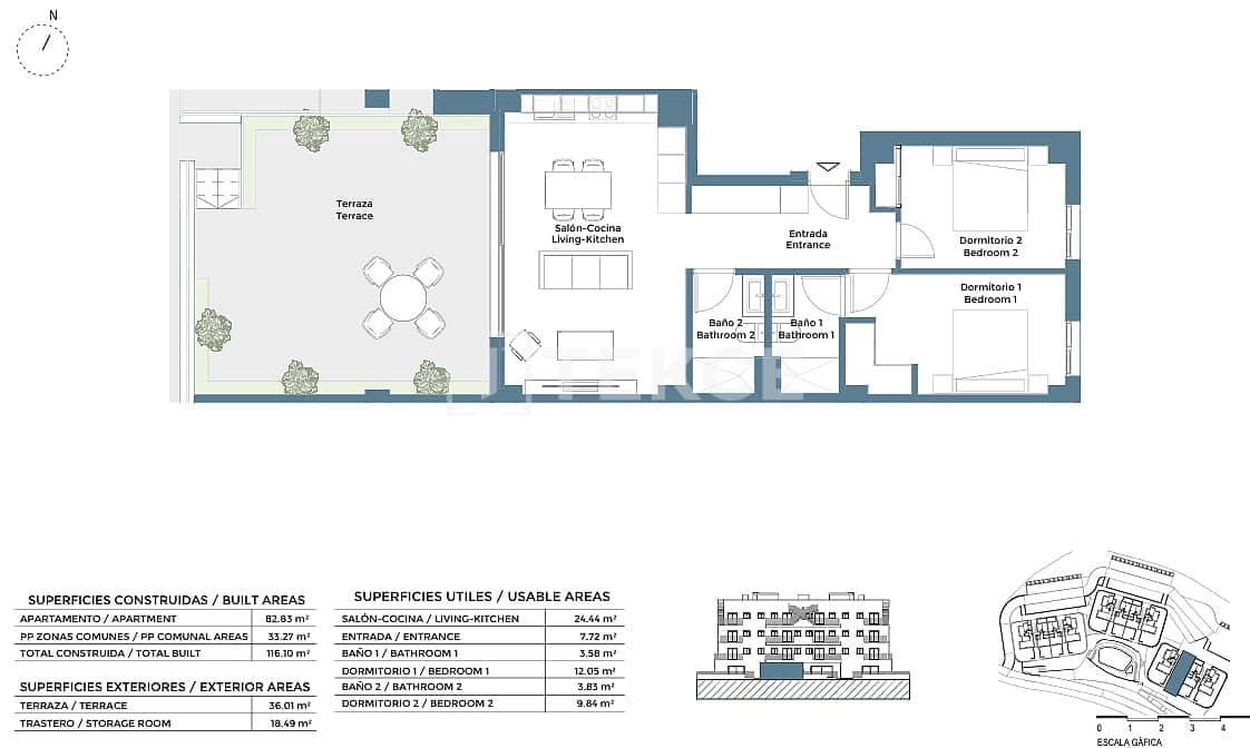2 soverom Leilighet til salgs i Corvera med svømmebasseng - € 299 000 (Ref: 9961825)
