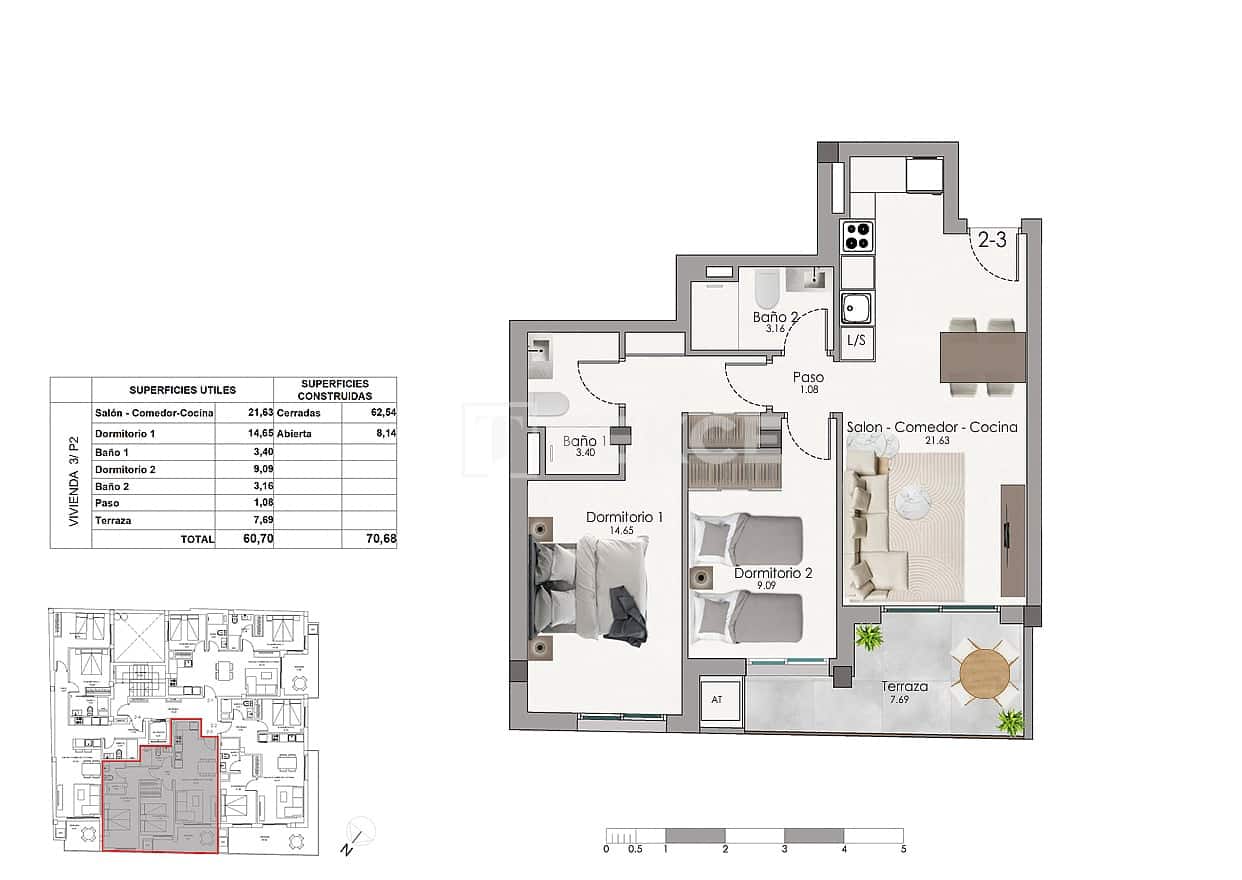 3 soverom Leilighet til salgs i Santa Pola med svømmebasseng - € 248 000 (Ref: 9964565)