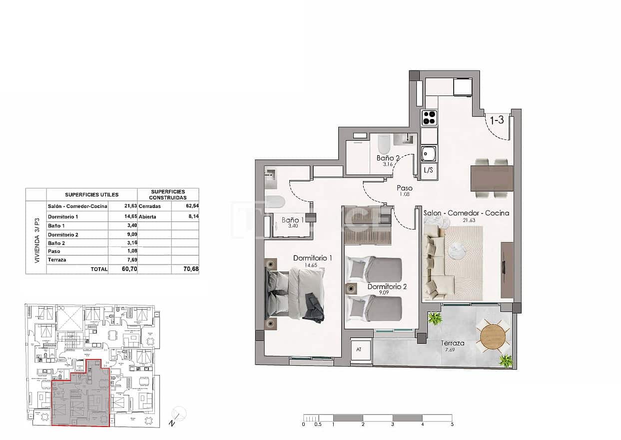 3 soverom Leilighet til salgs i Santa Pola med svømmebasseng - € 248 000 (Ref: 9964565)