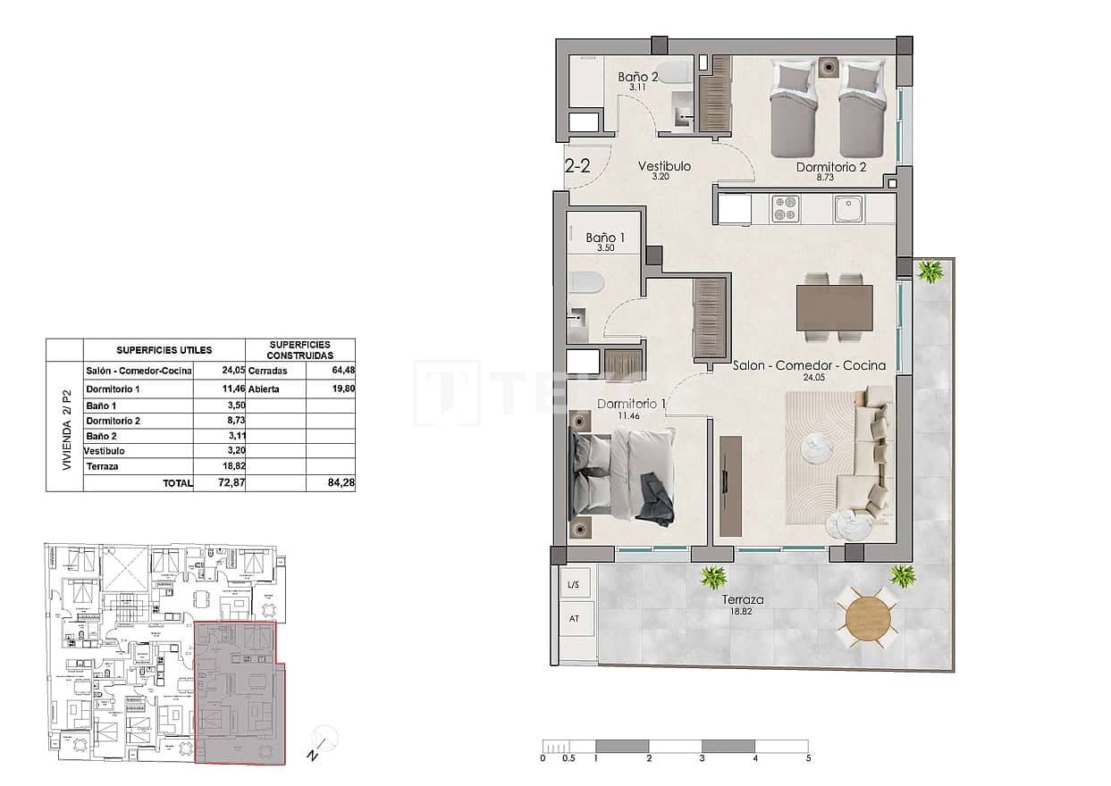3 soverom Leilighet til salgs i Santa Pola med svømmebasseng - € 248 000 (Ref: 9964565)