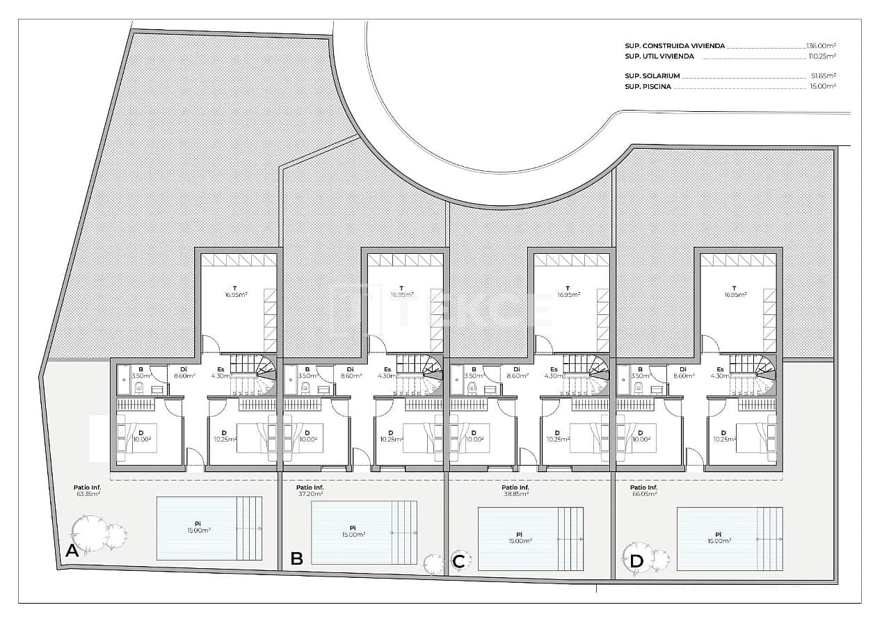 4 soveværelse Villa til salg i Mazarron med swimmingpool - € 269.000 (Ref: 9976659)