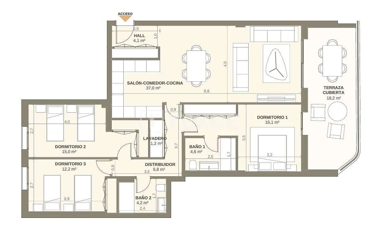 4 makuuhuone Asunto myytävänä paikassa San Pedro de Alcantara mukana uima-altaan - 2 955 000 € (Ref: 9984171)