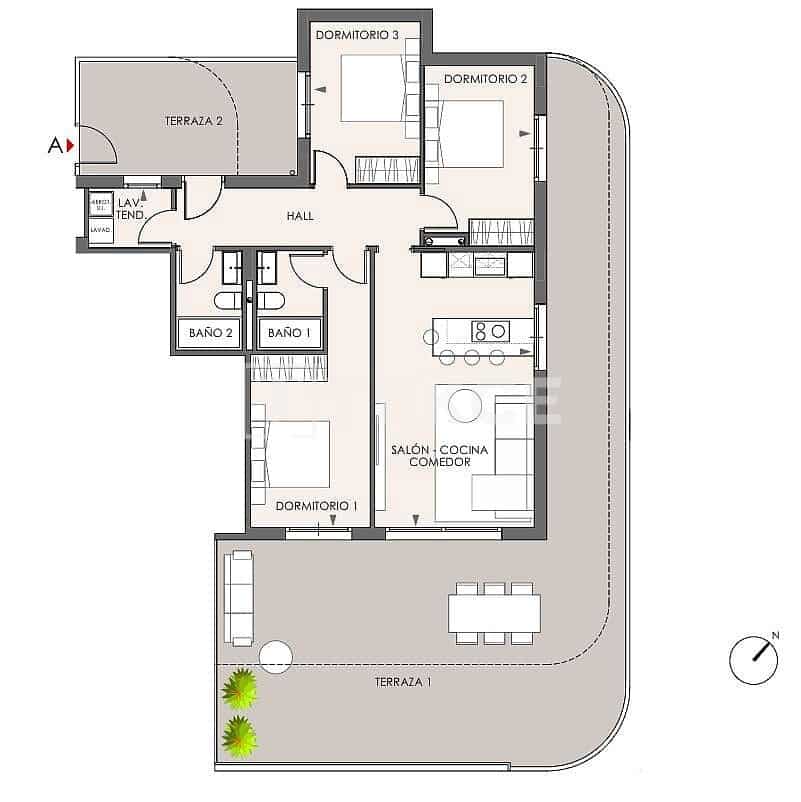 2 soveværelse Lejlighed til salg i Fuengirola med swimmingpool - € 452.000 (Ref: 9990086)