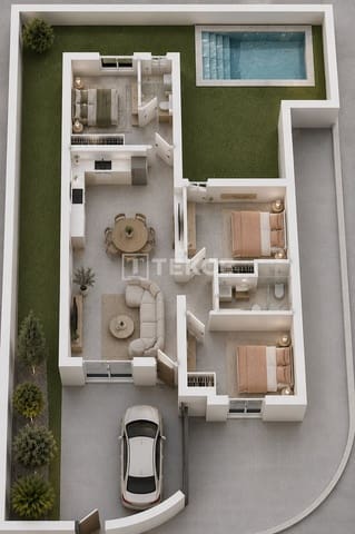 3 soverom Villa til salgs i Mazarrón med svømmebasseng - € 240 000 (Ref: 9993695)