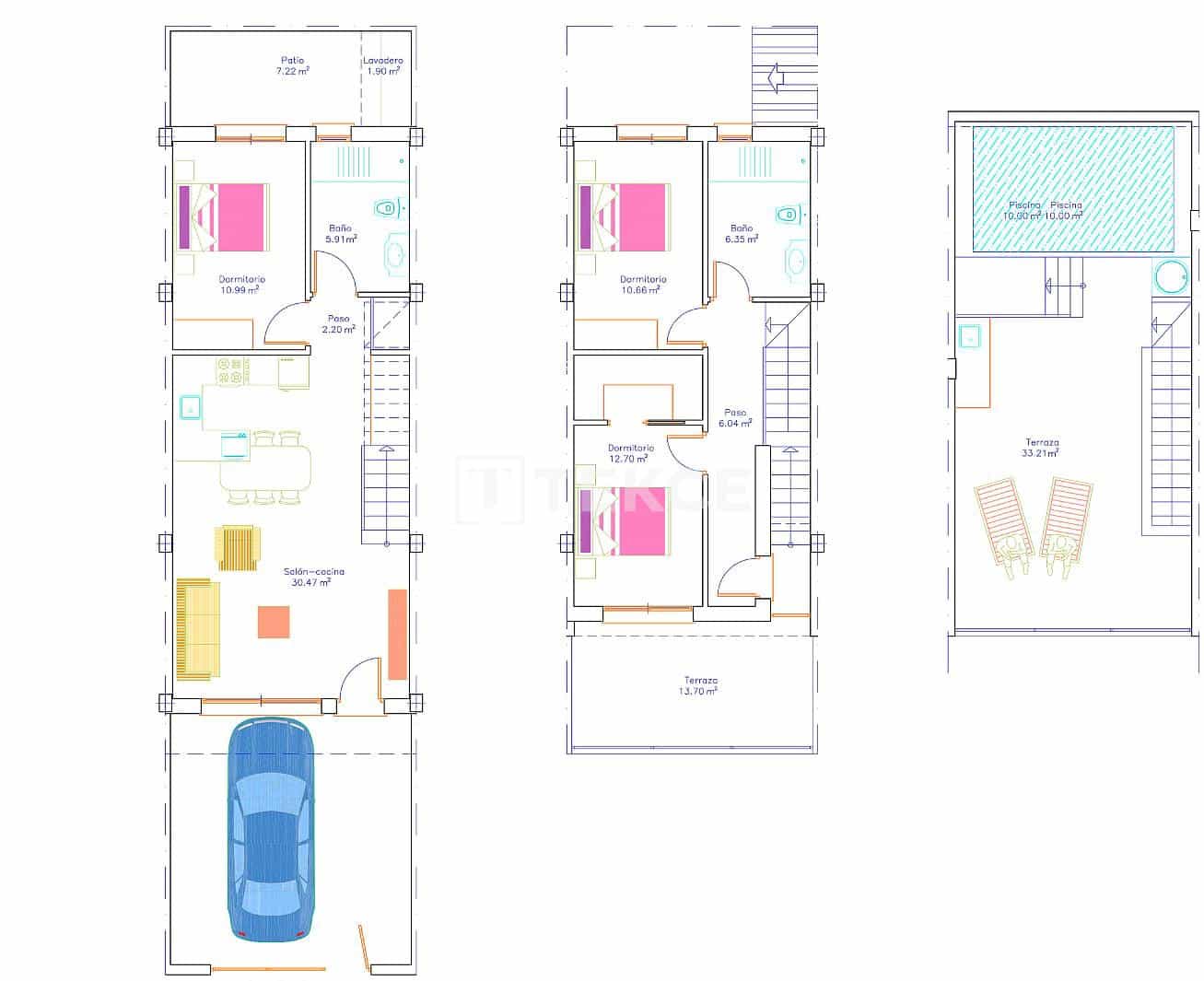 3 quarto Moradia para venda em San Pedro del Pinatar com piscina - 379 000 € (Ref: 9996497)