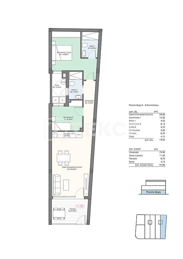 1 chambre Appartement à vendre à Torrevieja avec piscine - 219 000 € (Ref: 9996501)
