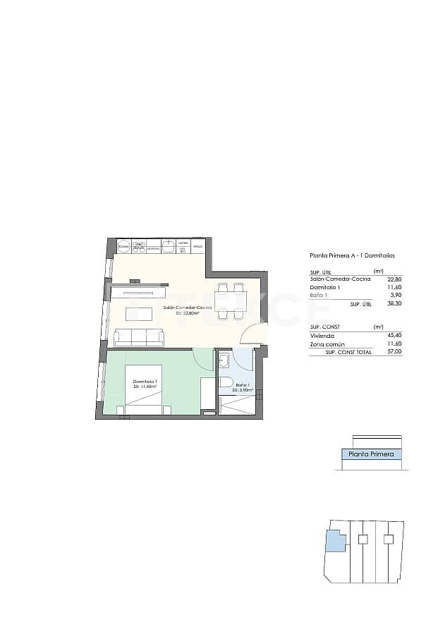 2 soverom Leilighet til salgs i Torrevieja med svømmebasseng - € 249 000 (Ref: 9996502)