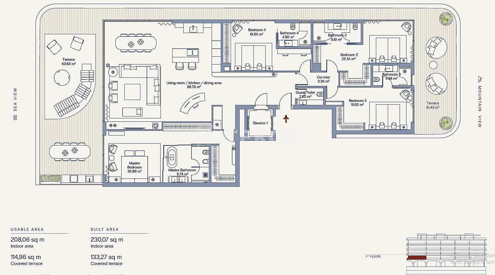 3 soveværelse Lejlighed til salg i Estepona med swimmingpool - € 2.500.000 (Ref: 9997943)