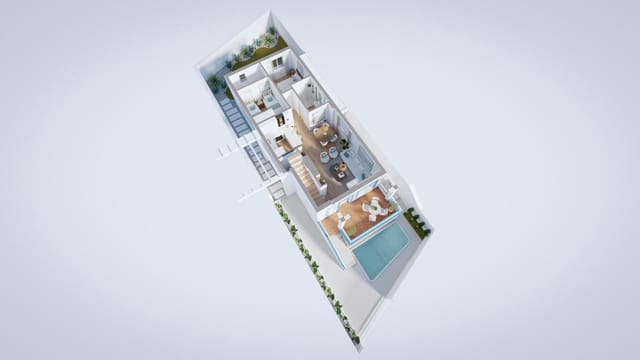 3 sypialnia Willa na sprzedaż w Orihuela Costa, Orihuela z basenem - 399 000 € (Ref: 10005876)