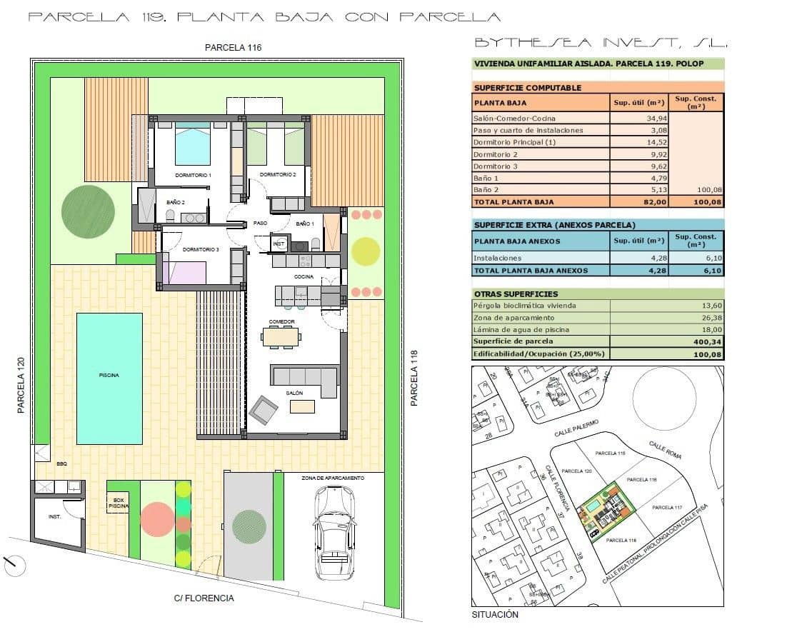 3 slaapkamer Villa te koop in Polop - € 549.000 (Ref: 10013590)