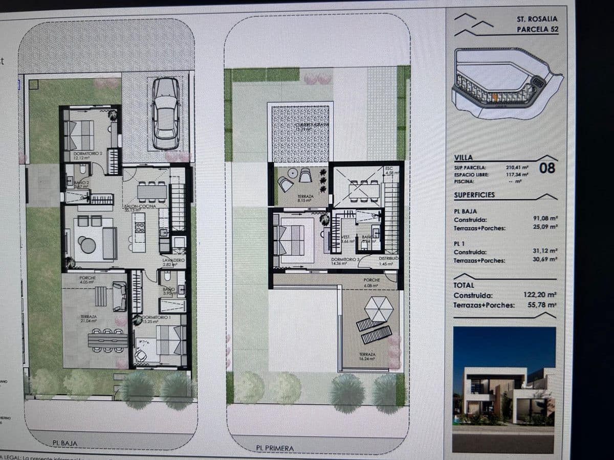 3 sypialnia Willa na sprzedaż w Torre-Pacheco z basenem - 439 000 € (Ref: 10022738)