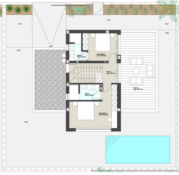 3 makuuhuone Huvila myytävänä paikassa Torre de la Horadada mukana uima-altaan - 1 480 000 € (Ref: 10061646)