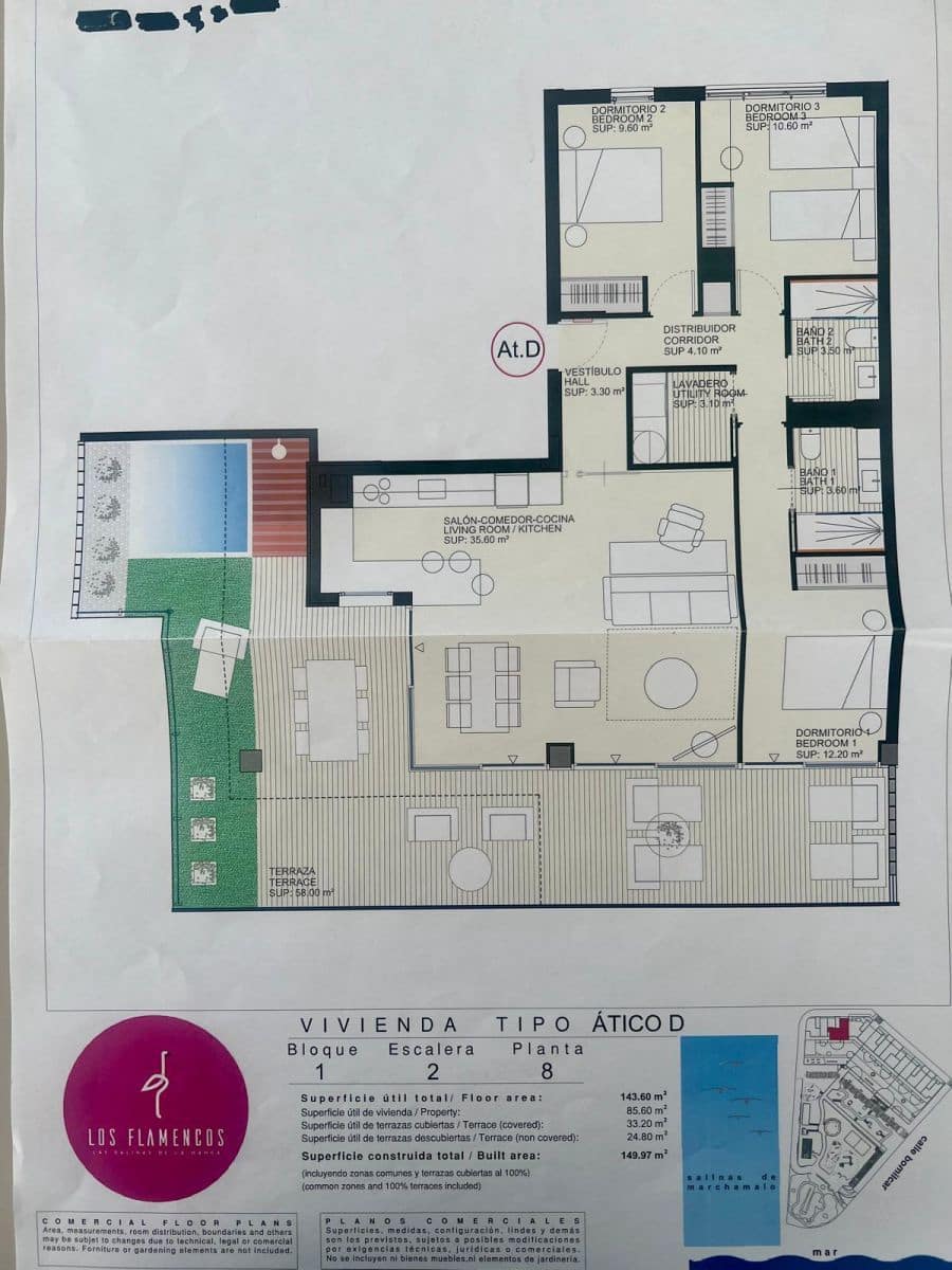 3 chambre Penthouse à vendre à Playa Paraiso - 565 000 € (Ref: 10068937)