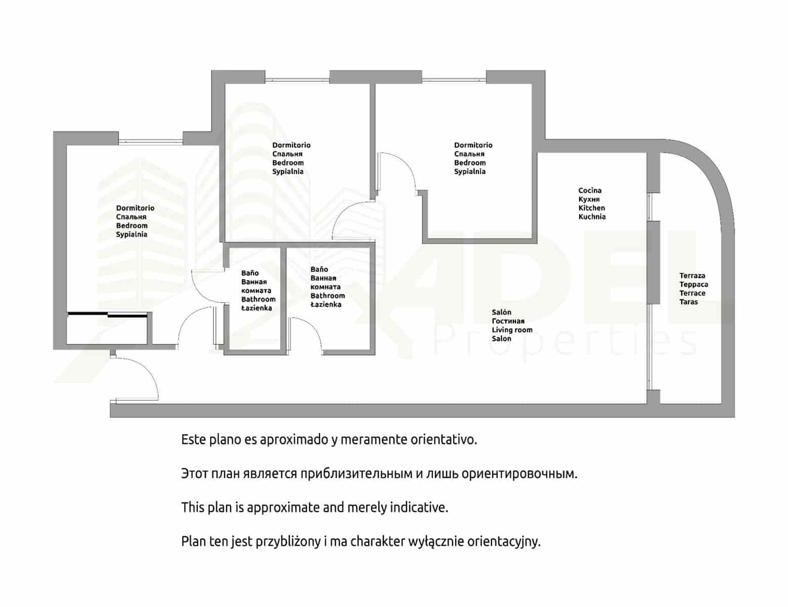 3 makuuhuone Huoneisto myytävänä paikassa Torrevieja - 185 500 € (Ref: 10072499)