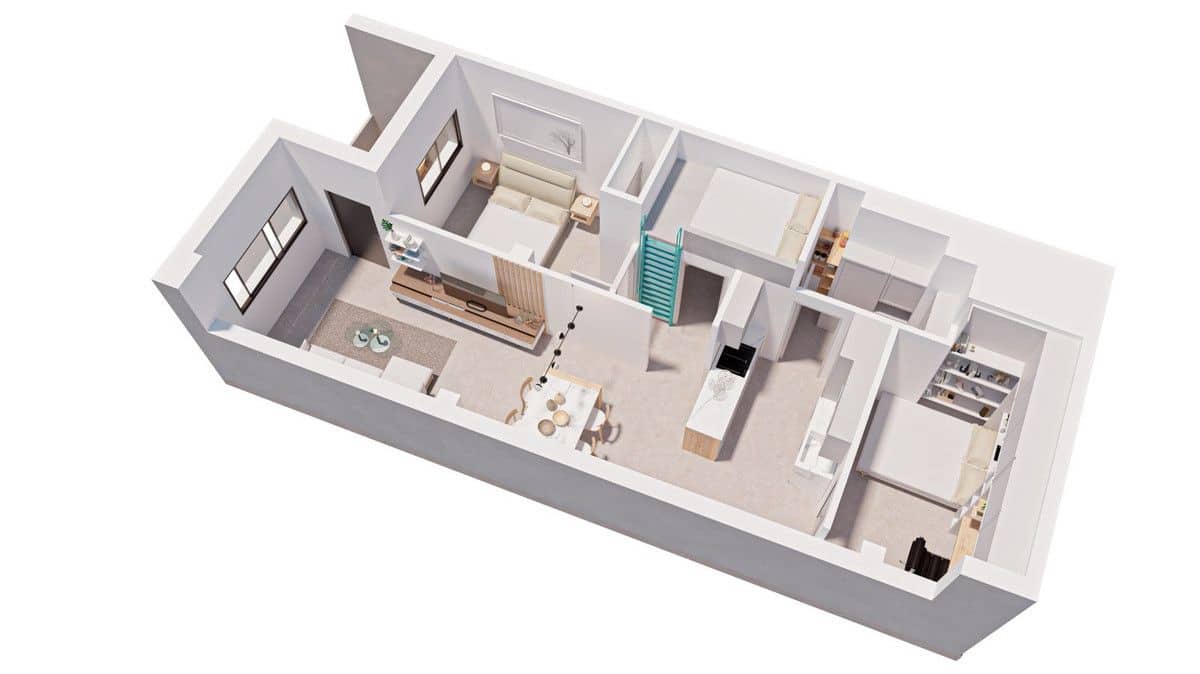 Apartamento de 2 habitaciones en Pilar de la Horadada en venta - 149.900 € (Ref: 10077957)