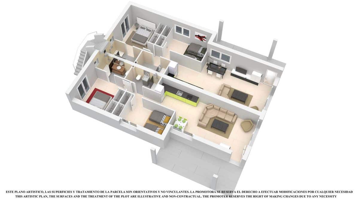 3 sovrum Villa till salu i Los Alcazares med pool - 397 650 € (Ref: 10090608)