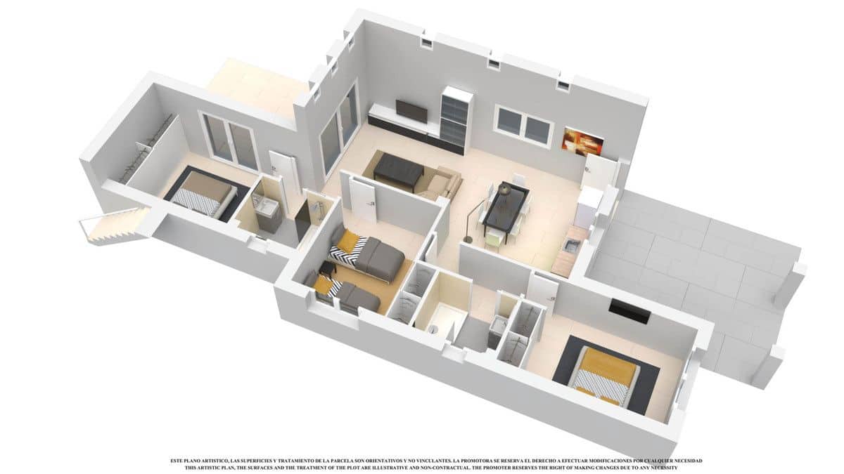 3 sovrum Villa till salu i Los Alcazares med pool - 397 650 € (Ref: 10090608)