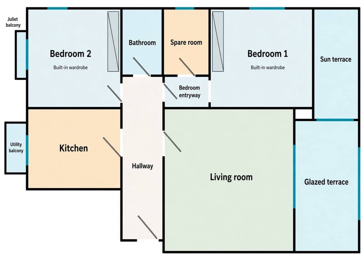2 sovrum Lägenhet till salu i Manilva med pool garage - 305 000 € (Ref: 10122329)