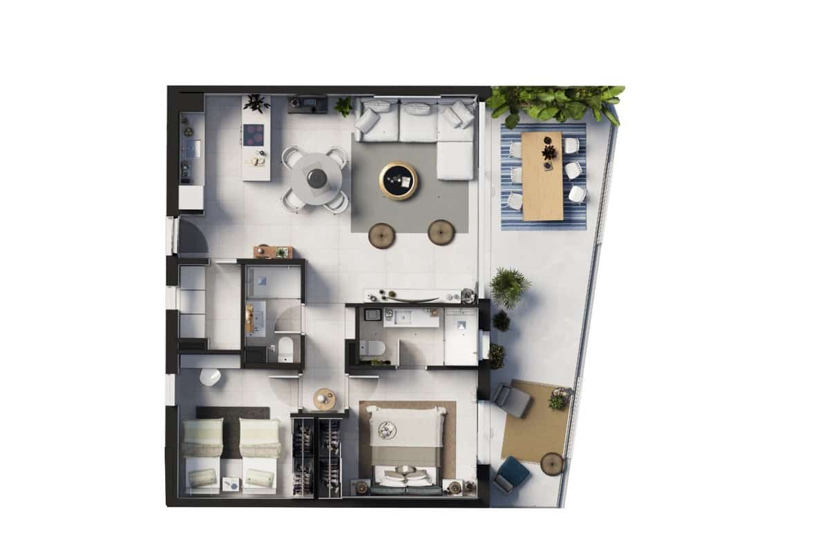 2 sovrum Lägenhet till salu i Santanyi med pool garage - 550 000 € (Ref: 10125352)