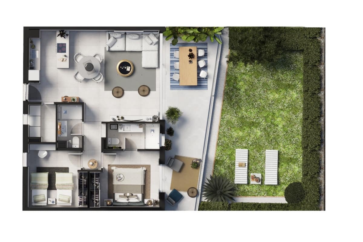 2 sovrum Lägenhet till salu i Santanyi med pool garage - 550 000 € (Ref: 10125352)