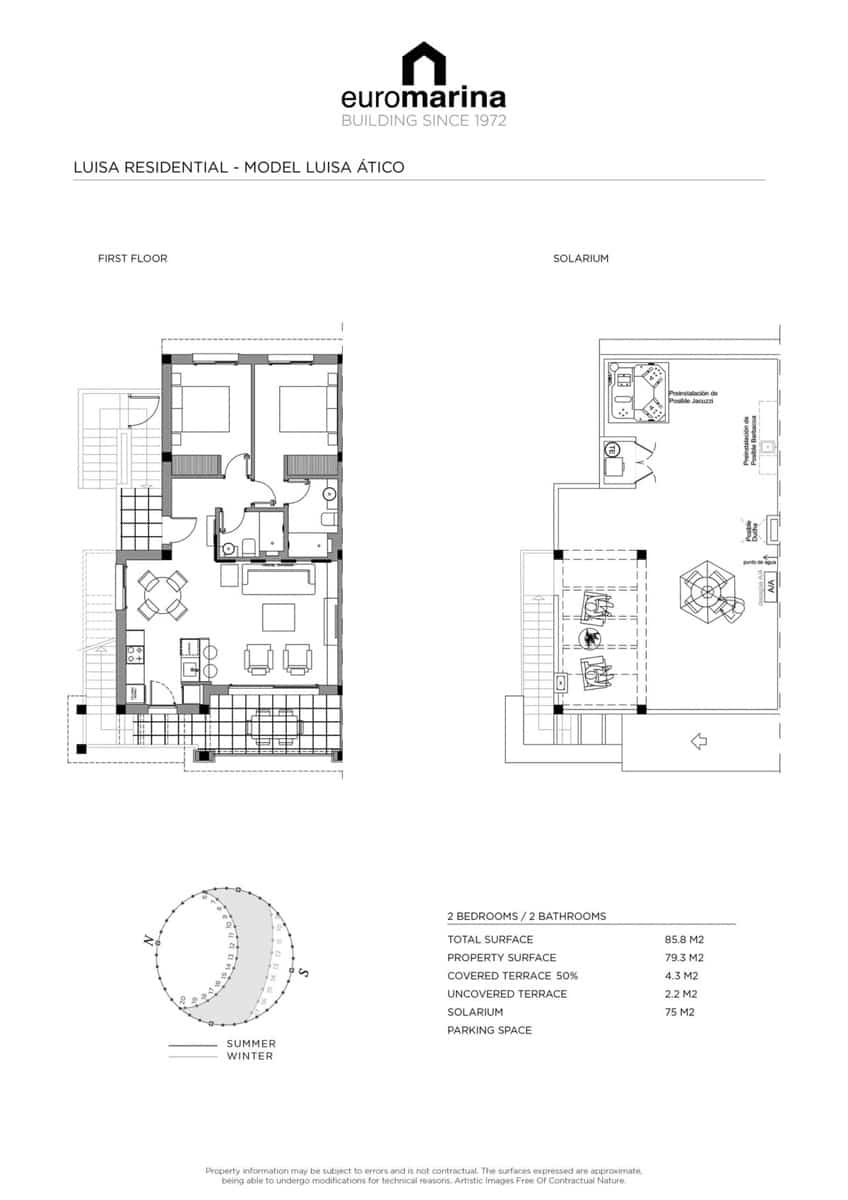 2 chambre Appartement à vendre à Rojales avec piscine garage - 321 000 € (Ref: 10125608)