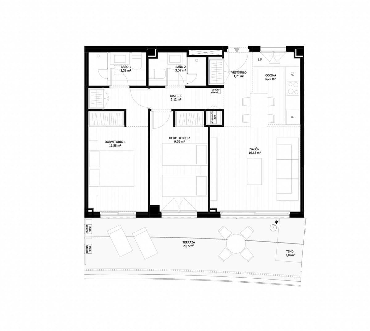 2 slaapkamer Appartement te koop in Mijas met zwembad garage - € 345.000 (Ref: 10128450)