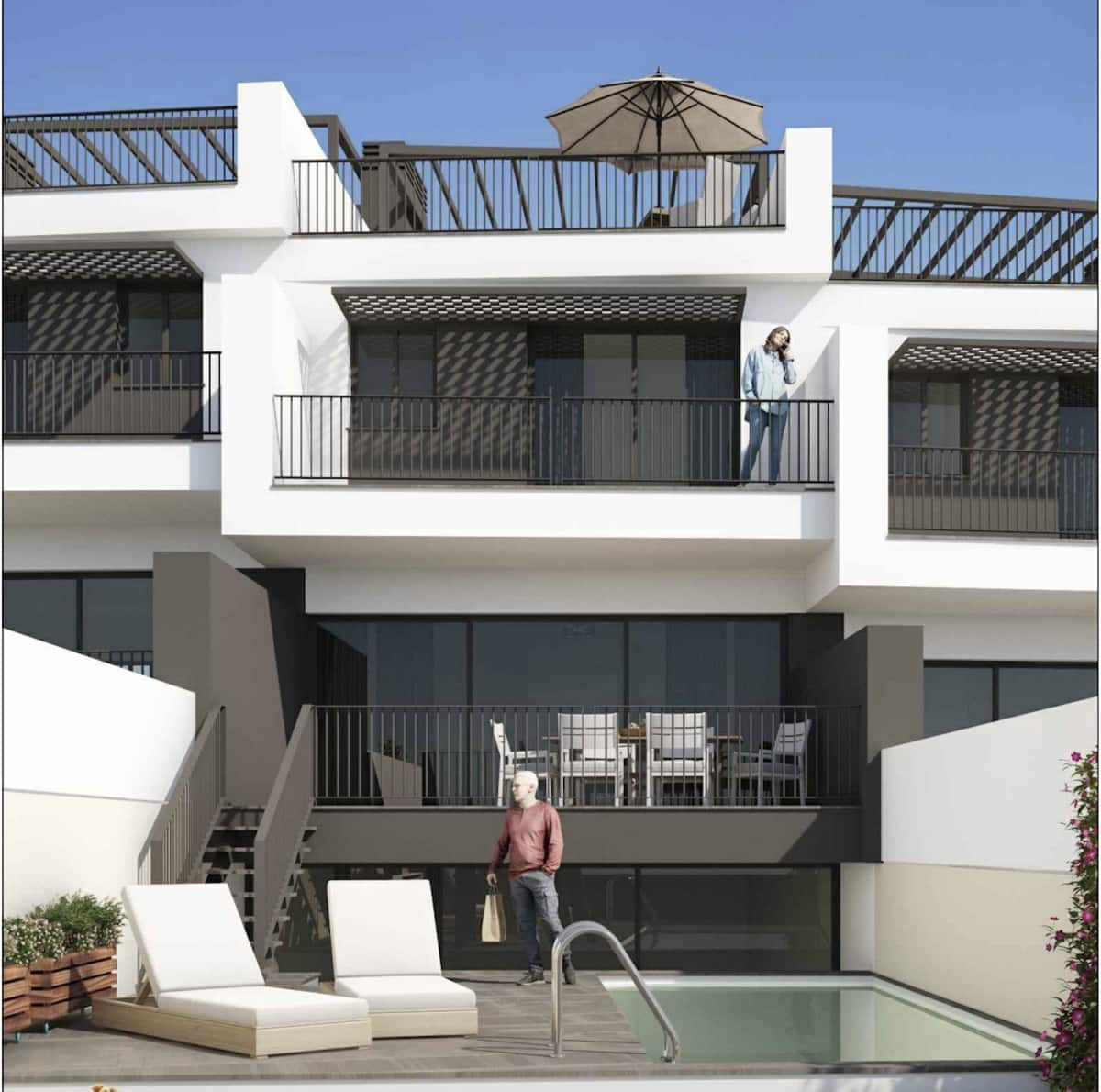 3 chambre Maison de Ville à vendre à Nerja avec piscine garage - 775 000 € (Ref: 10134308)