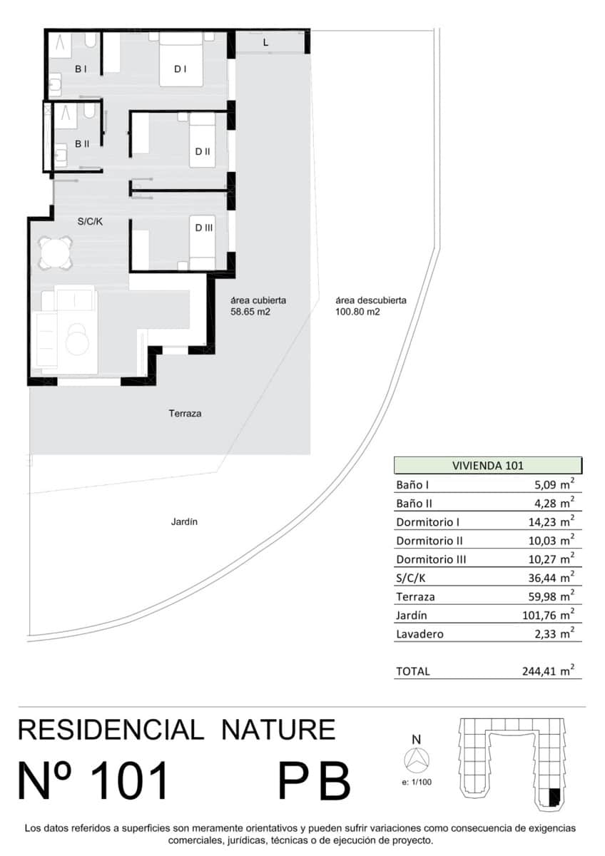 3 slaapkamer Appartement te koop in San Miguel de Salinas met zwembad garage - € 259.900 (Ref: 10136775)