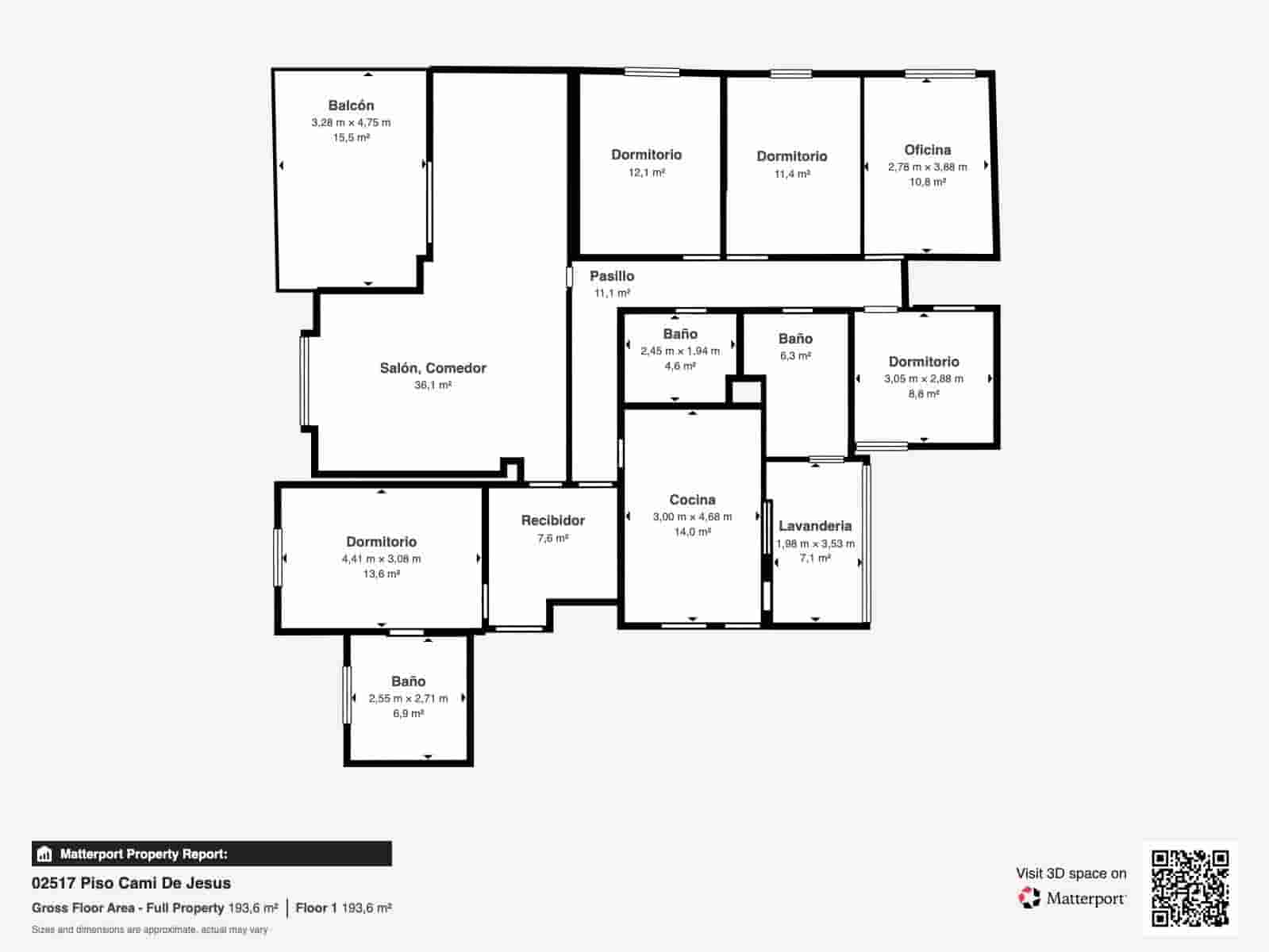 5 soveværelse Lejlighed til salg i Palma de Mallorca med garage - € 1.220.000 (Ref: 10136818)
