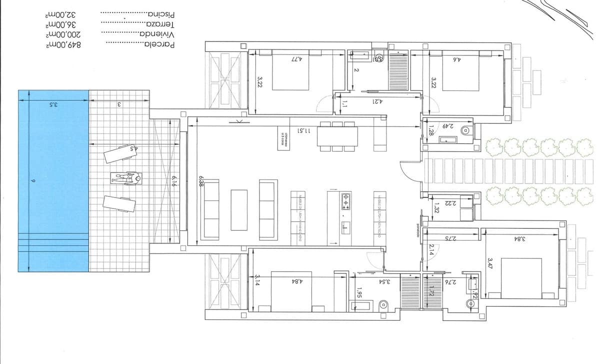Chalet de 4 habitaciones en Las Colinas Golf en venta con piscina - 1.650.000 € (Ref: 10140513)