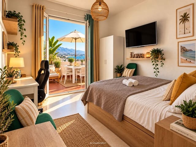 Lejlighed til salg i Alcorrín, Manilva med swimmingpool - € 160.000 (Ref: 10140813)