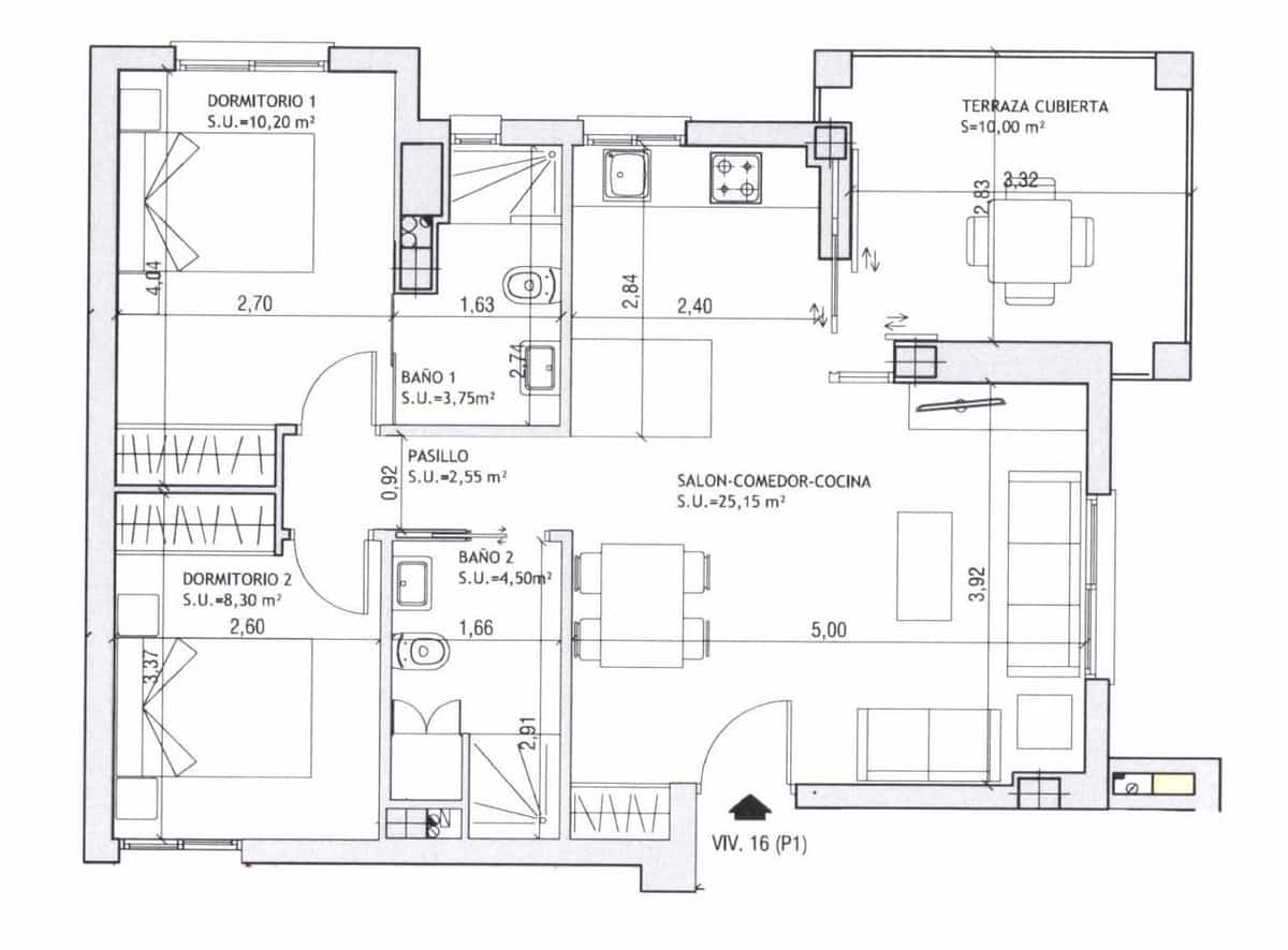 2 quarto Apartamento para venda em Guardamar del Segura com piscina garagem - 239 000 € (Ref: 10142327)