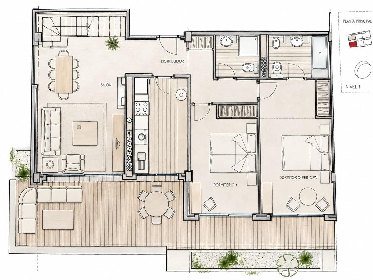 3 soveværelse Lejlighed til salg i Benahavis med swimmingpool garage - € 399.000 (Ref: 10143129)