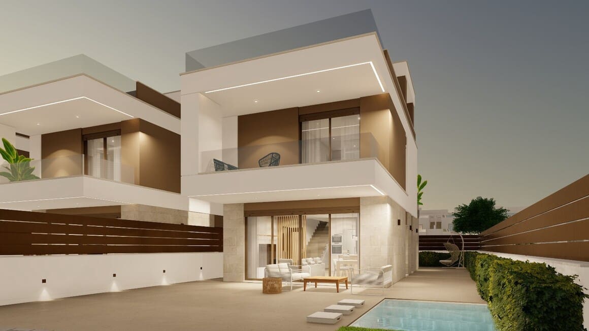 3 sypialnia Willa na sprzedaż w Pilar de la Horadada z basenem garażem - 550 000 € (Ref: 10144512)