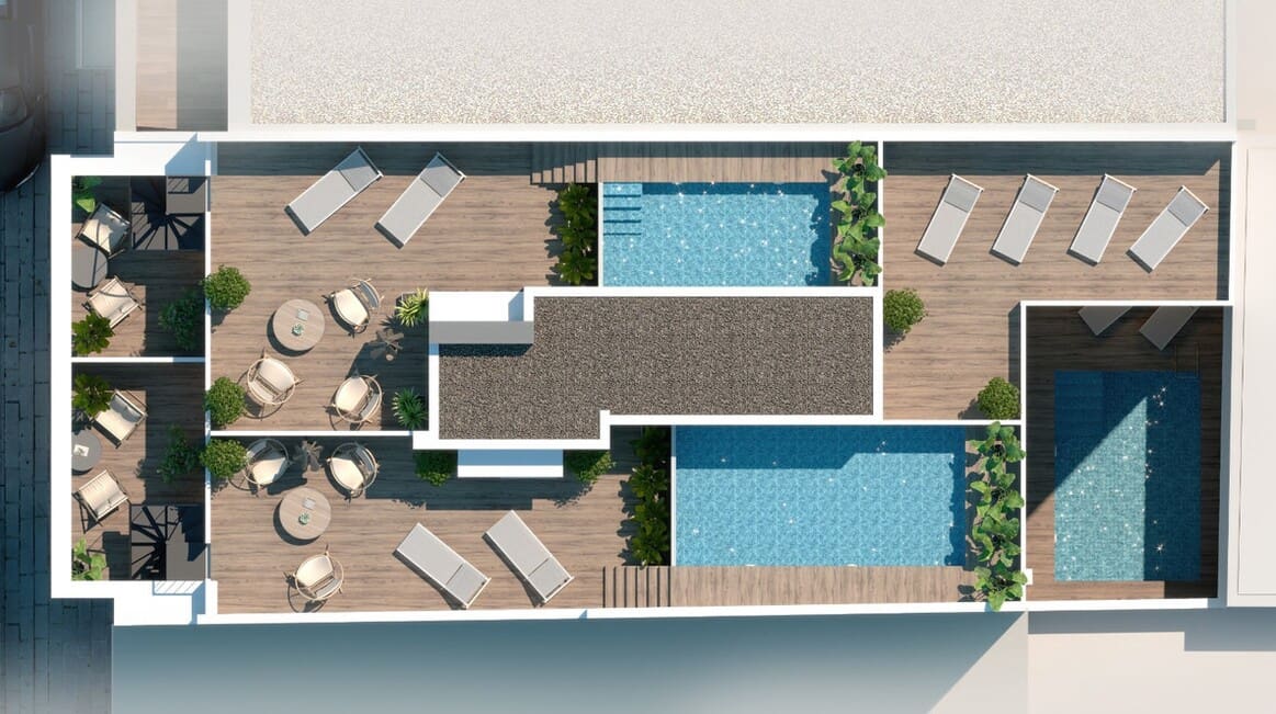 2 Zimmer Apartment zu verkaufen in Torrevieja mit Pool - 310.000 € (Ref: 10149991)