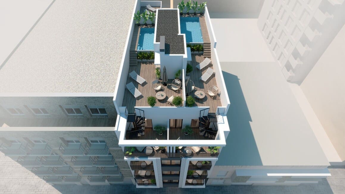 2 Zimmer Apartment zu verkaufen in Torrevieja mit Pool - 310.000 € (Ref: 10149991)