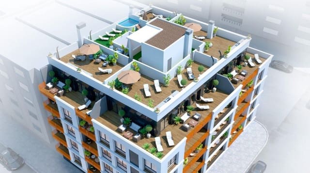 2 sypialnia Apartament na sprzedaż w Playa del Acequión, Torrevieja z basenem garażem - 349 000 € (Ref: 10150003)