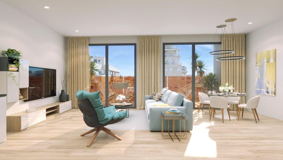 2 sypialnia Apartament na sprzedaż w Torrevieja z basenem garażem - 349 000 € (Ref: 10150003)