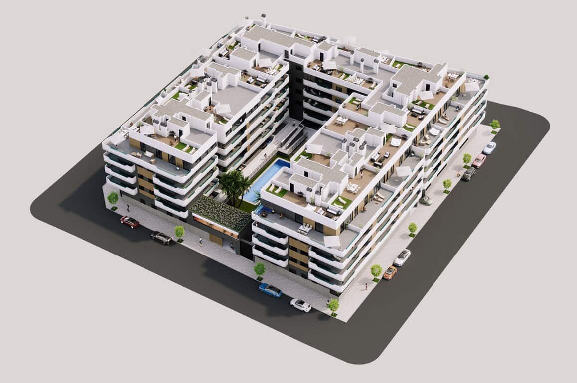 2 bedroom Apartment for sale in Santa Pola with pool garage - € 330,000 (Ref: 10150101)