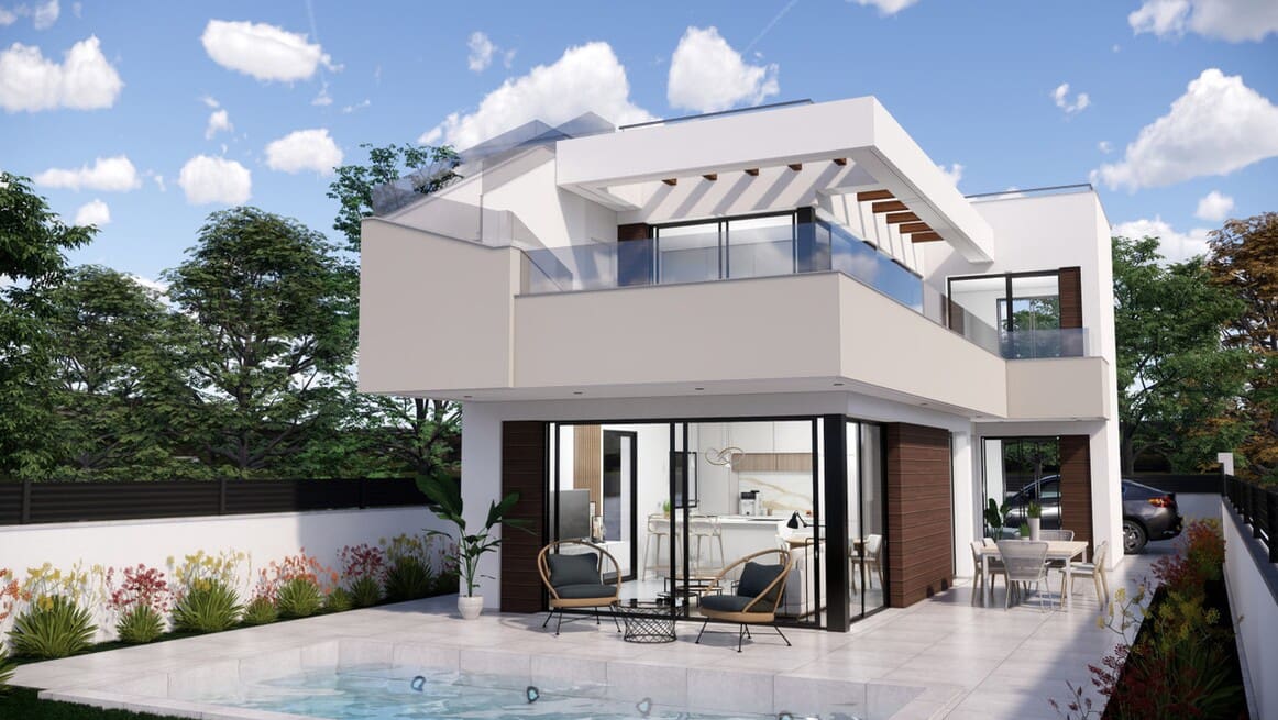 3 soveværelse Villa til salg i Pilar de la Horadada med swimmingpool garage - € 480.000 (Ref: 10156514)
