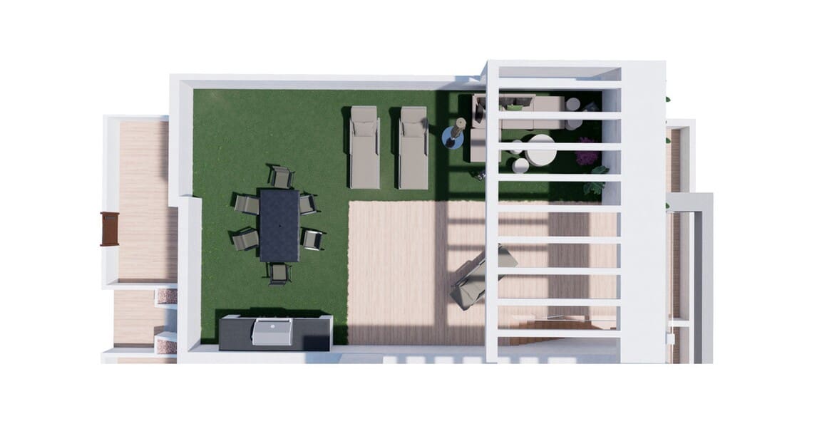 Bungalow de 2 habitaciones en Torrevieja en venta con piscina - 309.900 € (Ref: 10156521)