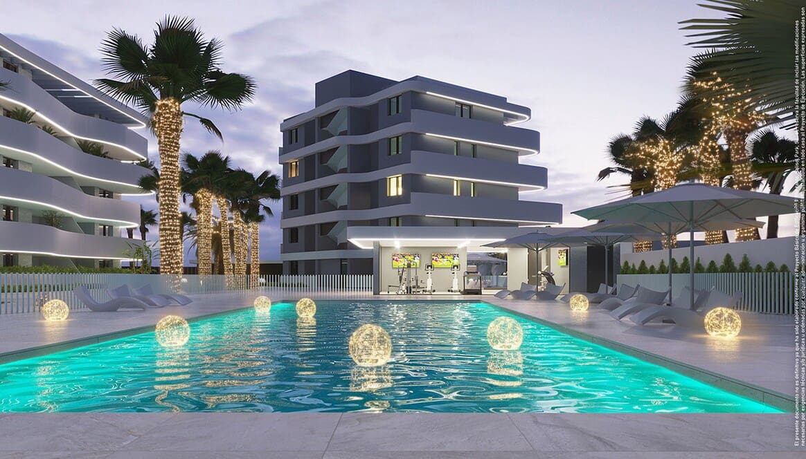 2 sypialnia Apartament na sprzedaż w Guardamar del Segura z basenem garażem - 399 900 € (Ref: 10156575)