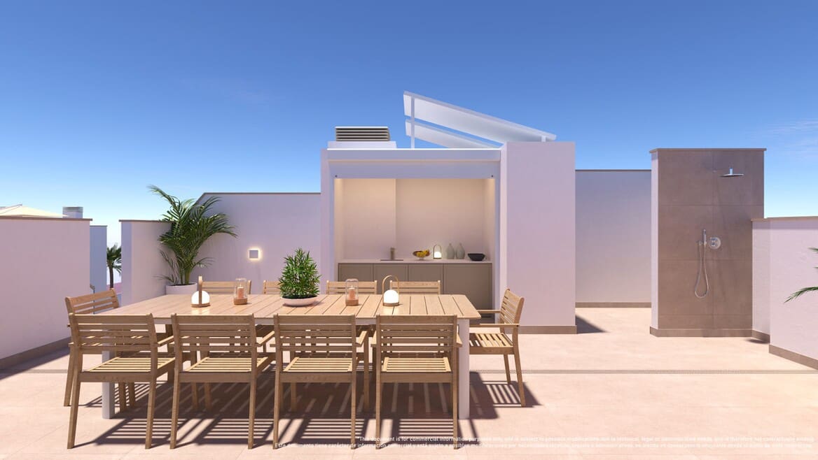 2 soverom Leilighet til salgs i Torre de la Horadada med svømmebasseng - € 375 000 (Ref: 10156595)